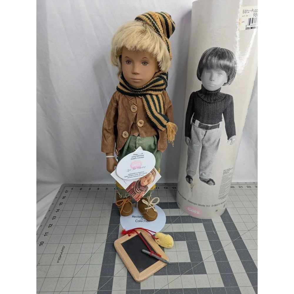 Gotz Sasha‎ Doll Alberto Boy Chalkboard Tube Papers